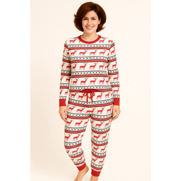 Unbranded Other - Women’s 2 Piece Christmas Lounge Suit – Reindeer Print – Size XL – NWOT